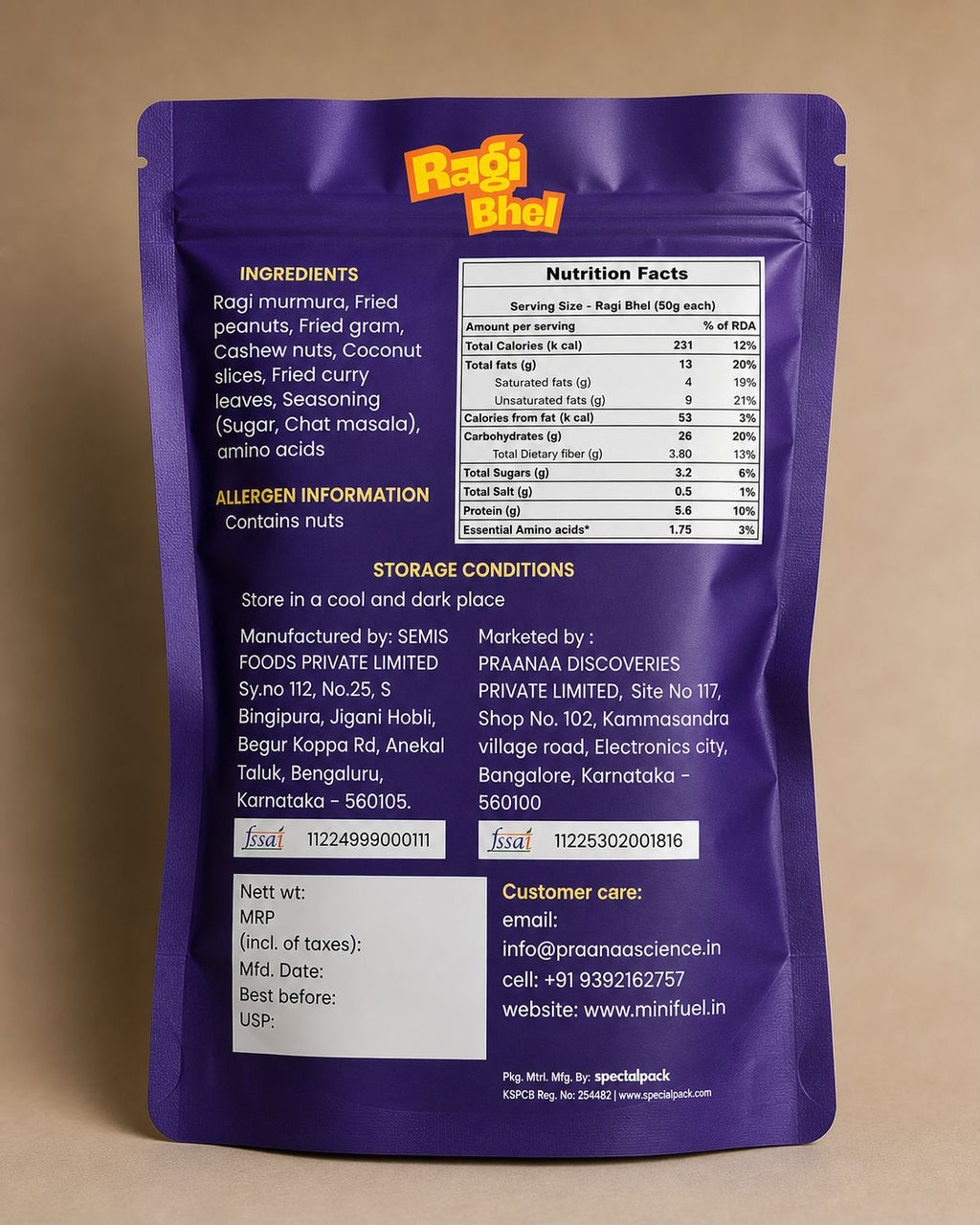 Ragi bhel